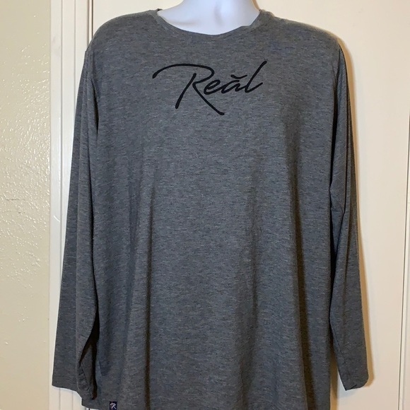 REAL Long Sleeve Pullover Tee, XXL - Picture 1 of 9
